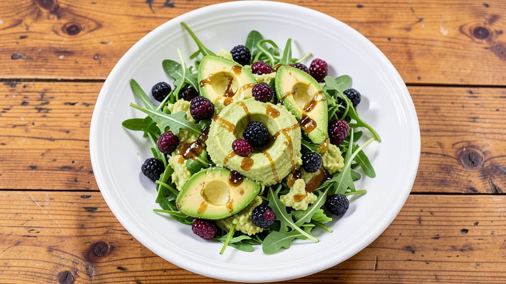 Blackberry Avocado Arugula Salad Recipe: Sweet-Tart Balance with Creamy Avocado Bites