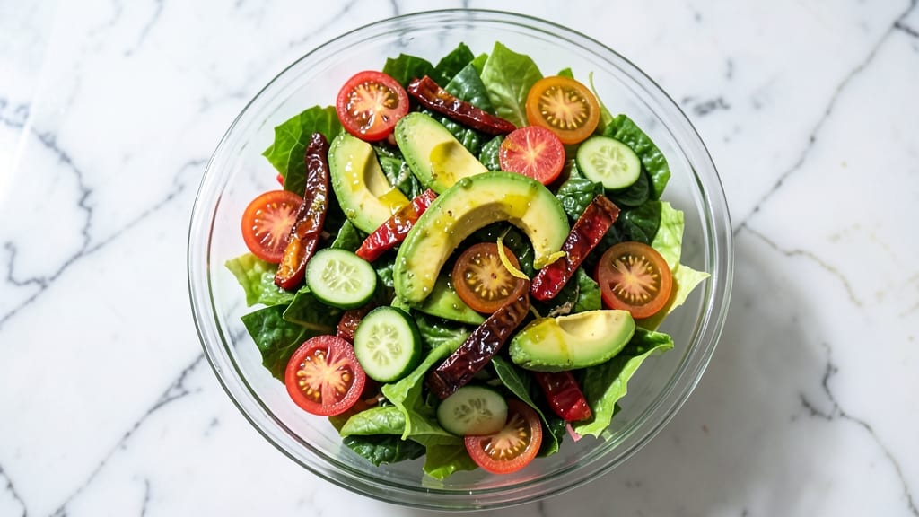 California Chopped Salad Recipe: Smoky Avocado and Citrus Pop Contrast