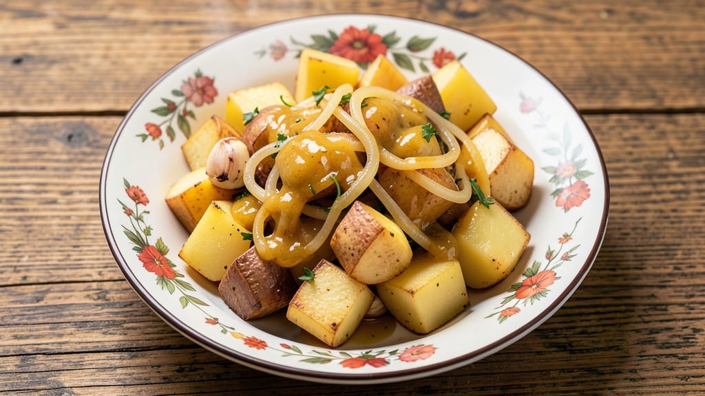 German Potato Salad Recipe From Germany: Vinegar-Braised Crunch With Mustard Zing
