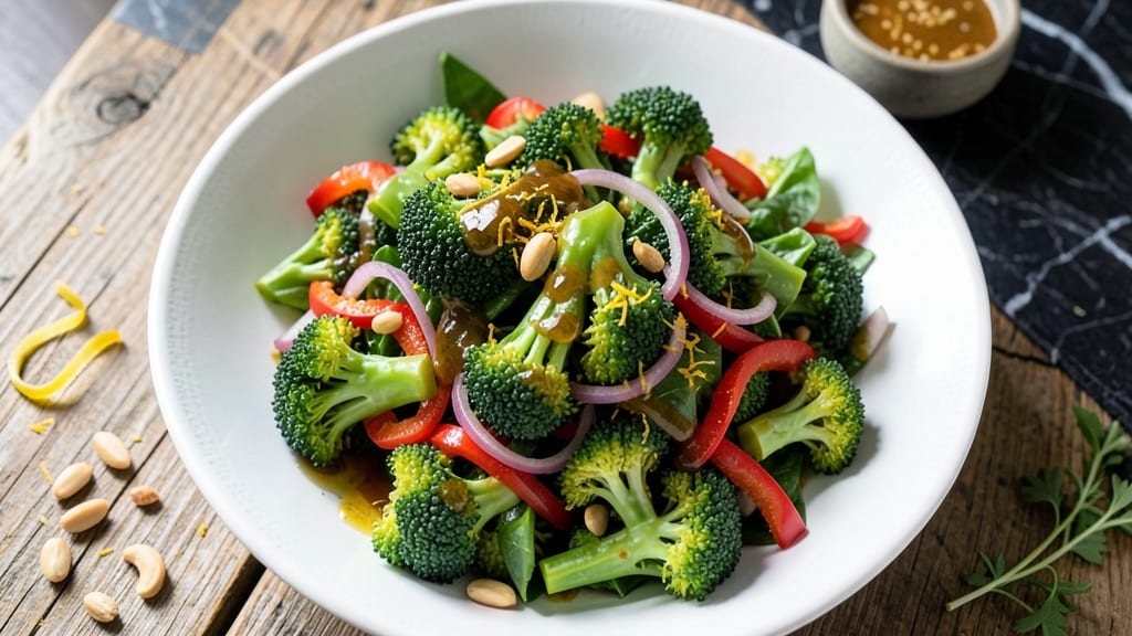 Broccoli Salad Recipe Dairy Free: Crispy Roasted Broccoli with Zesty Citrus Vinaigrette