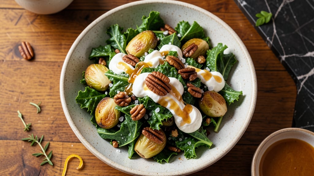 Brussels Sprouts and Kale Salad Recipe: Cracker Barrel-Inspired Crunch and Cream Cheese Magic