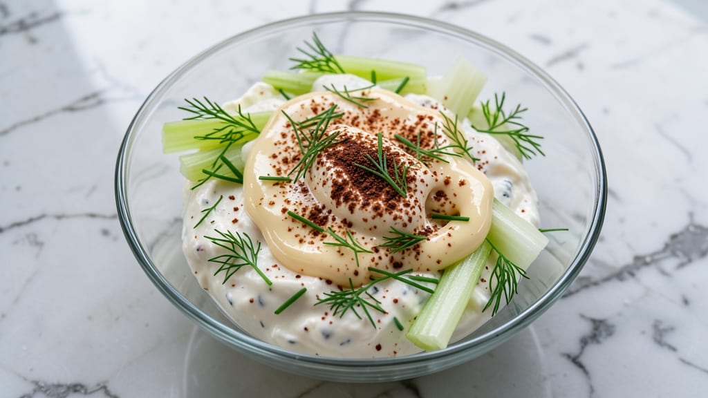 Beverly Hills Salad Recipe: Celery Crown Crunch Meets Smoky Herb Cream Cheese Bliss