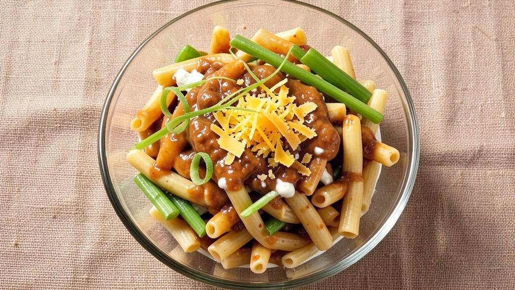 Buffalo Macaroni Salad Recipe: Spicy Kick and Crisp Celery Crown Contrast