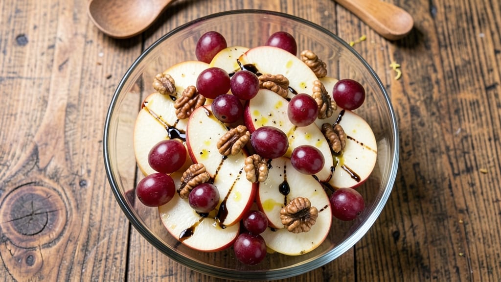 Apple Grape Walnut Salad Recipe: Crunchy Textures and Sweet-Tart Balance