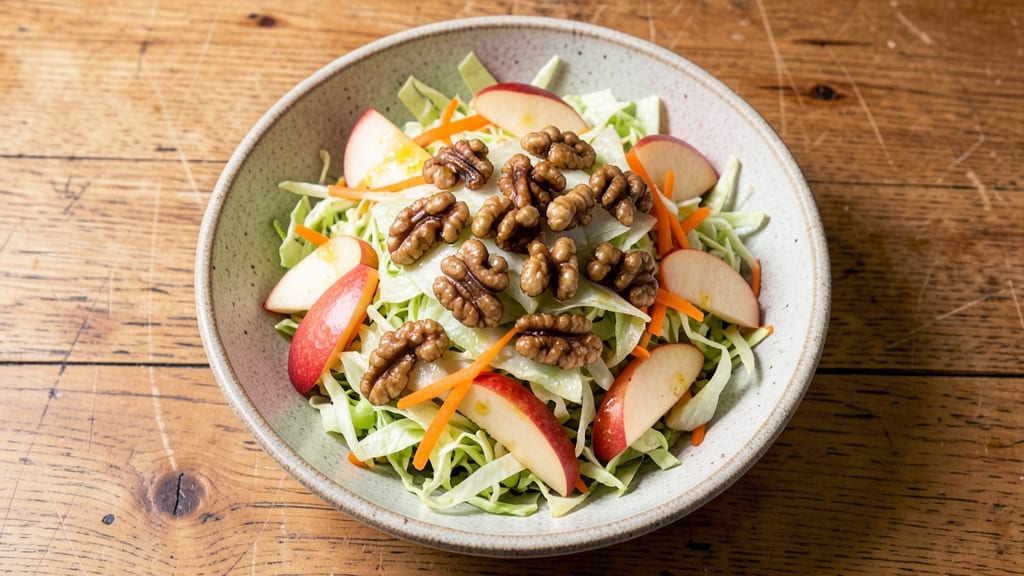 Apple Slaw Salad Recipe: Sharp Cider & Walnut Crunch Magic