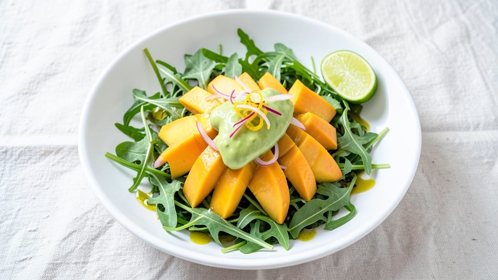 Arugula Mango Salad Recipe: Tropical Crunch Meets Zesty Citrus Brightness