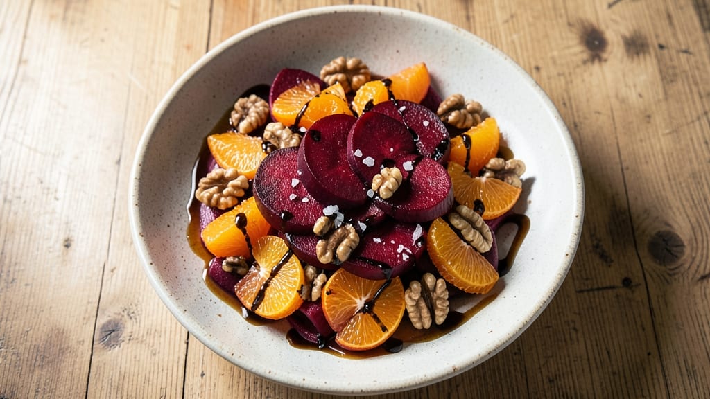 Beet, Orange, and Walnut Salad Recipe: Sweet-Tart Balance With Crunchy Texture