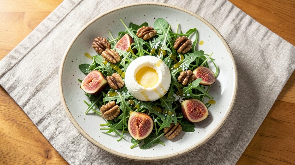 Burrata, Figs, and Salad Recipe: Sweet-Honey Balance With Creamy Richness