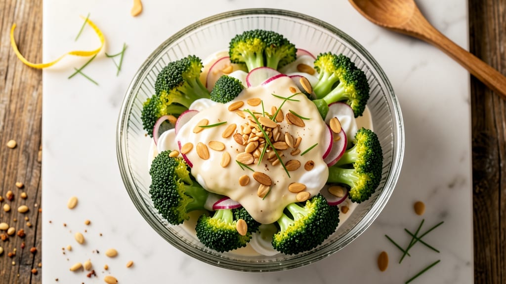 Broccoli Salad Supreme Recipe: Crispy Roasted Broccoli and Tangy Cream Cheese Bliss