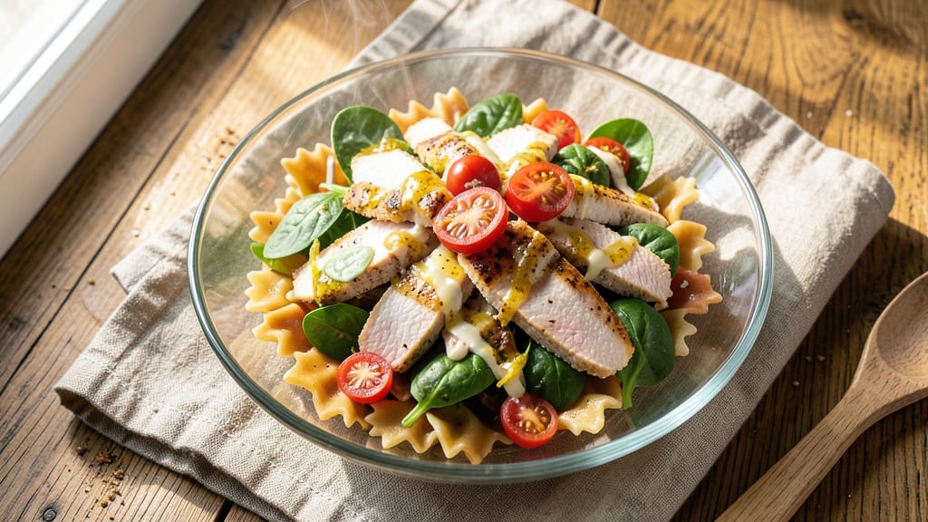 Bow Tie Pasta Chicken and Spinach Salad Recipe: One-Pan Protein-Packed Dinner in 20 Minutes
