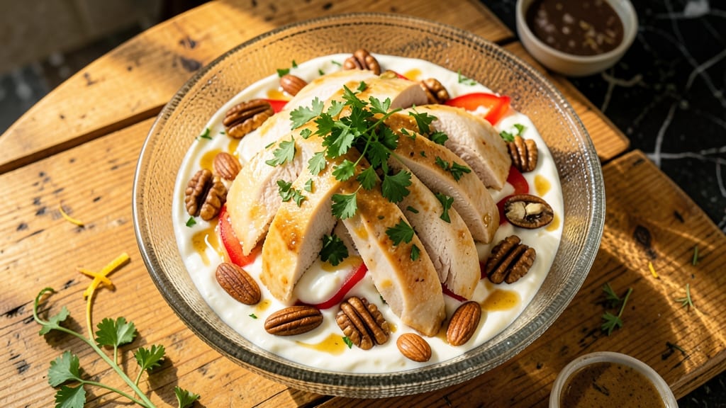 Buddha Bar Chicken Salad Recipe: Sweet and Salty Nut-Studded Crunch