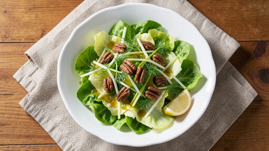Butter Lettuce Salad Recipe Ina Garten: Crisp Celery Crowns and Zesty Lemon-Herb Vinaigrette