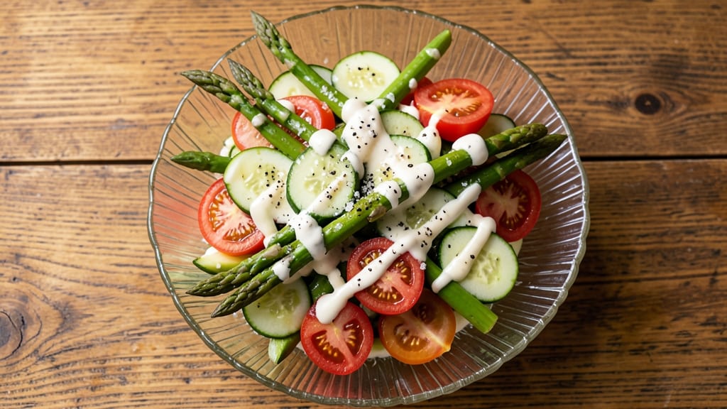 Asparagus, Tomato, and Cucumber Salad Recipe: Crisp, Bright, and No-Cook Refreshment