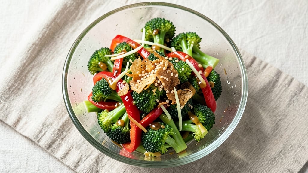 Broccoli Oriental Salad Recipe: Crisp-Tender Florets With Zesty Sesame Dressing