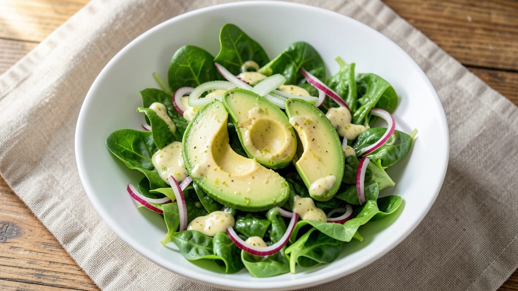 Avocado Romaine Salad Recipe: Crispy Celery Crowns Meet Creamy Lime Dressing