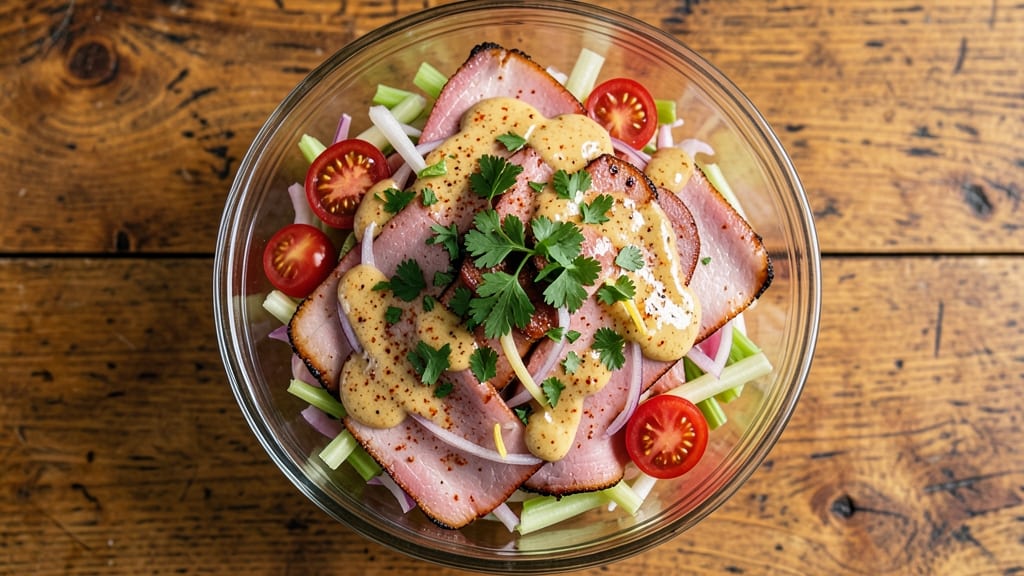 Cajun Ham and Celery Salad Recipe: Spicy Kick and Crisp Crown Crunch