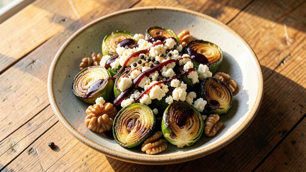 Bottega Brussel Sprout Salad Recipe: Crispy Walnut-Topped Elegance with Balsamic Kiss