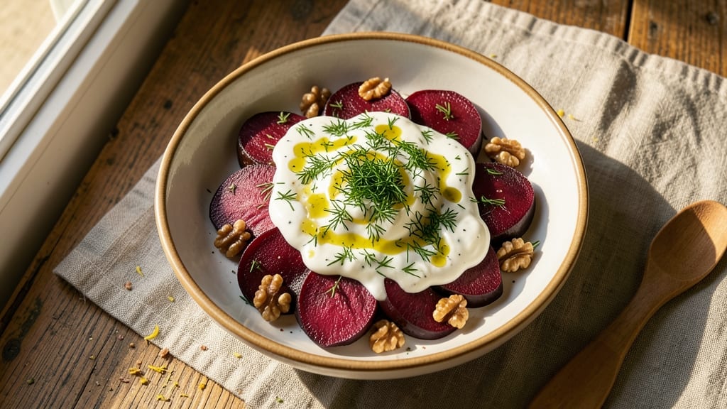 Armenian Beet Salad Recipe: Herb-Infused Yogurt and Walnut Crunch Magic