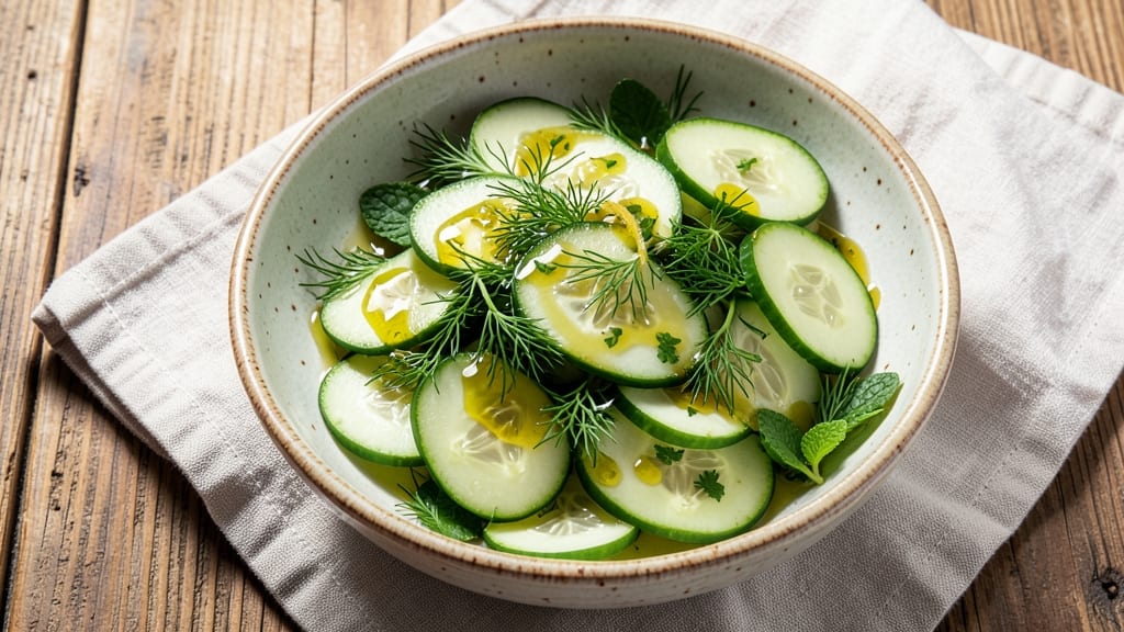 Cucumber Salad Recipe No Mayo: Zesty Lemon and Herb Refreshment