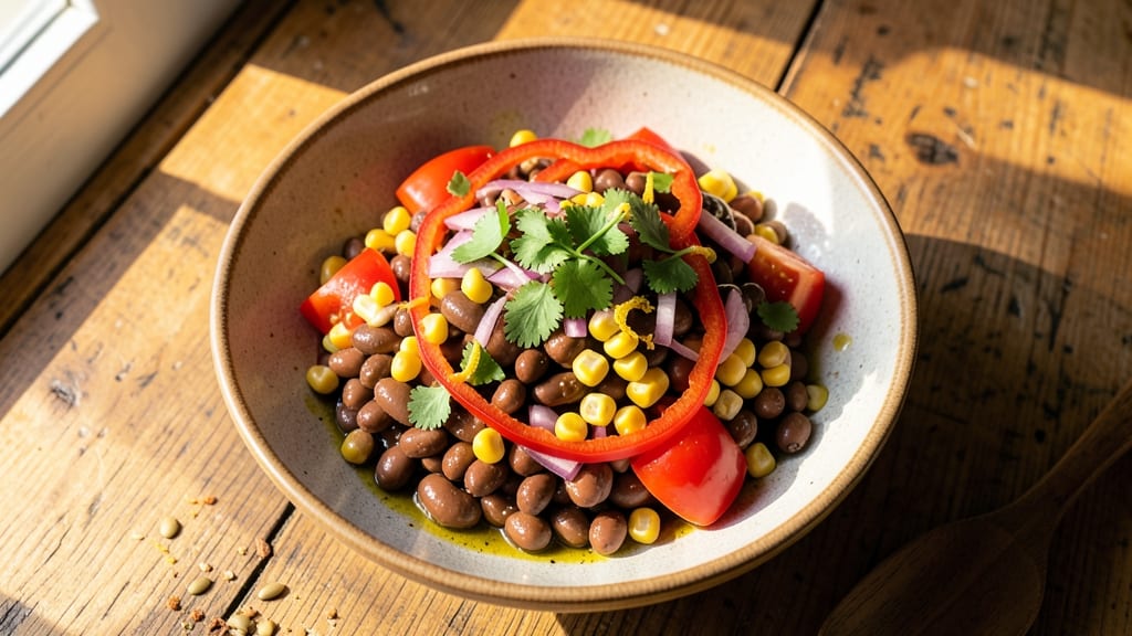 Black Bean, Corn, and Tomato Salad Recipe: Zesty Lime and Cilantro Brightness in 20 Minutes