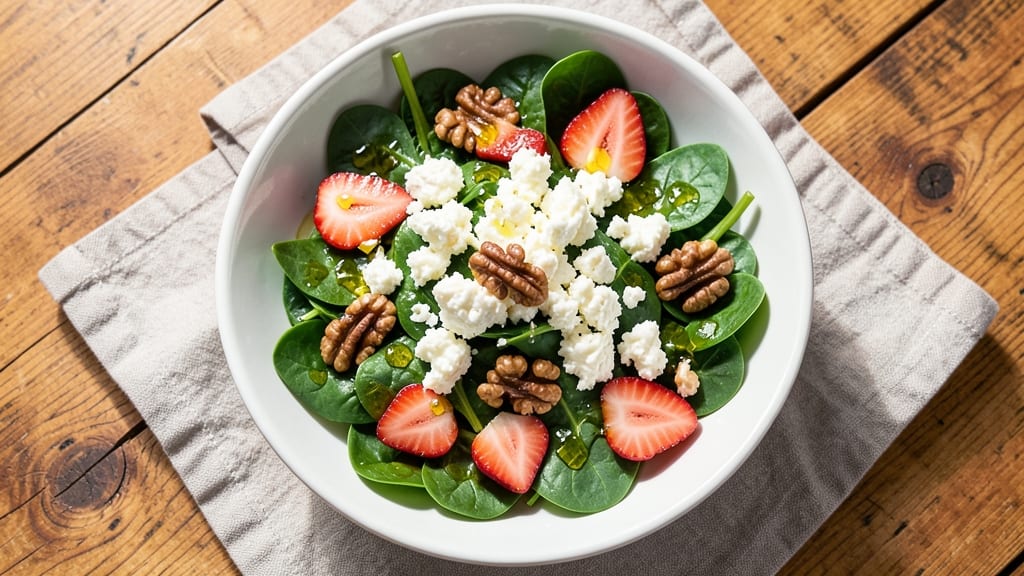 Best Ever Strawberry Spinach Salad Recipe: Sweet-Tart Balance With Crunchy Walnut Magic