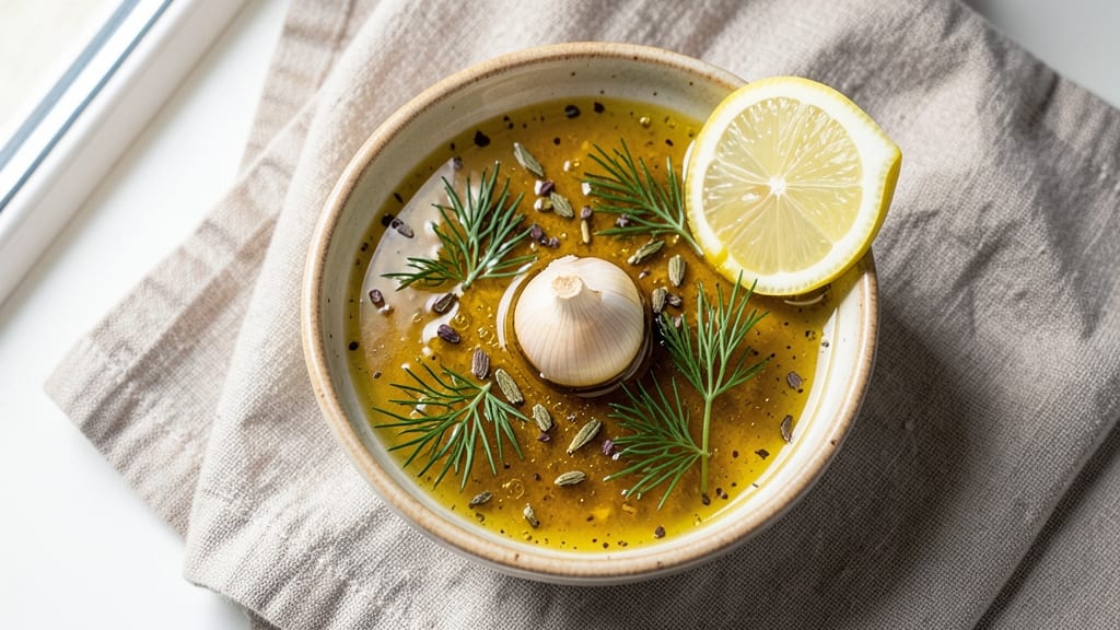Greek Salad Dressing Recipe No Mustard: Herby Lemon-Oil Zing Without Bite