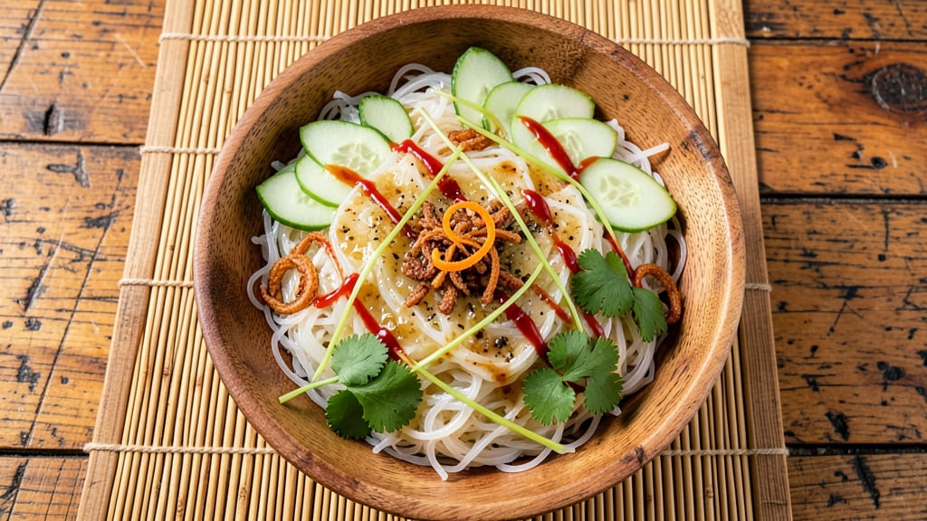 Cambodian Rice Noodle Salad Recipe: Fragrant Lemongrass and Lime Zing