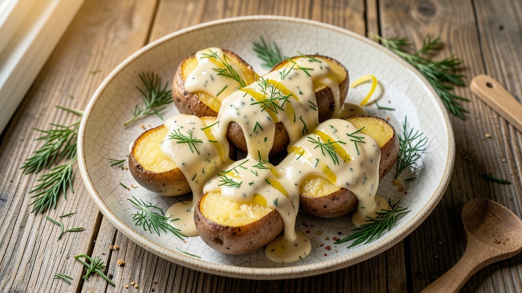 Potato Salad Recipe Using Baked Potatoes: Warm, Fluffy Potatoes With Herby Crunch