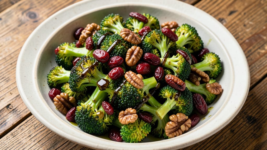 Broccoli Cranberry Walnut Salad Recipe: Sweet-Tart Crunch With Nutty Depth
