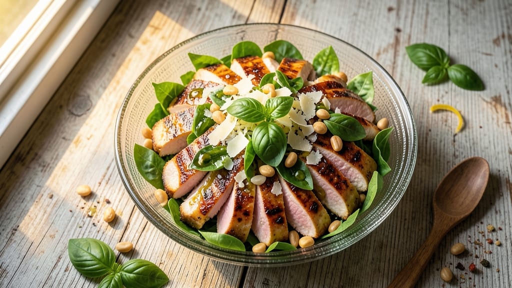 Basil Pesto Chicken Salad Recipe: Herb-Infused Crunch With Juicy Protein Bites