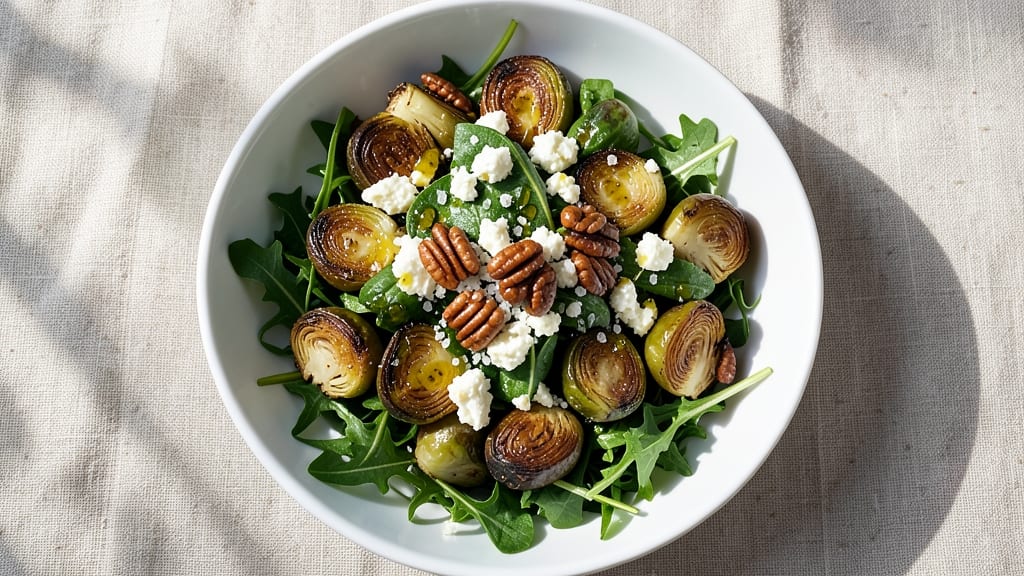 Brussels Sprouts Salad Recipe Cold: Crispy Roasted Bites with Tangy Vinaigrette