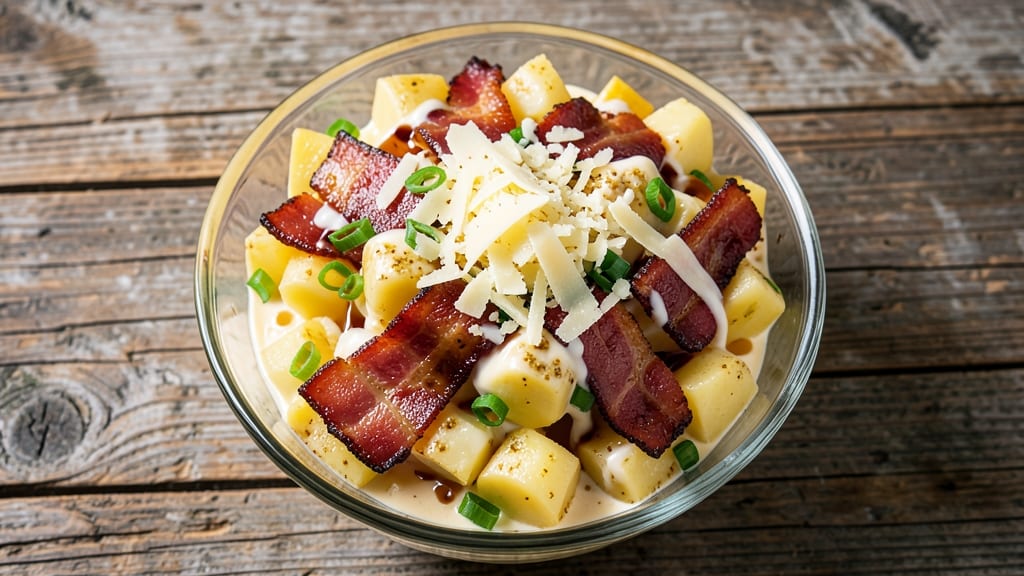 Bacon Cheddar Potato Salad Recipe: Smoky Bacon Crunch Meets Creamy Cheddar Bliss