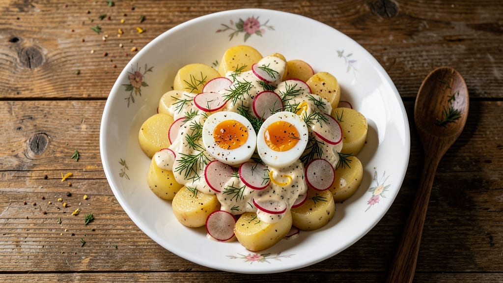 Potato Salad Recipe With Egg And Radishes: Crisp Radishes and Fluffy Egg Bites