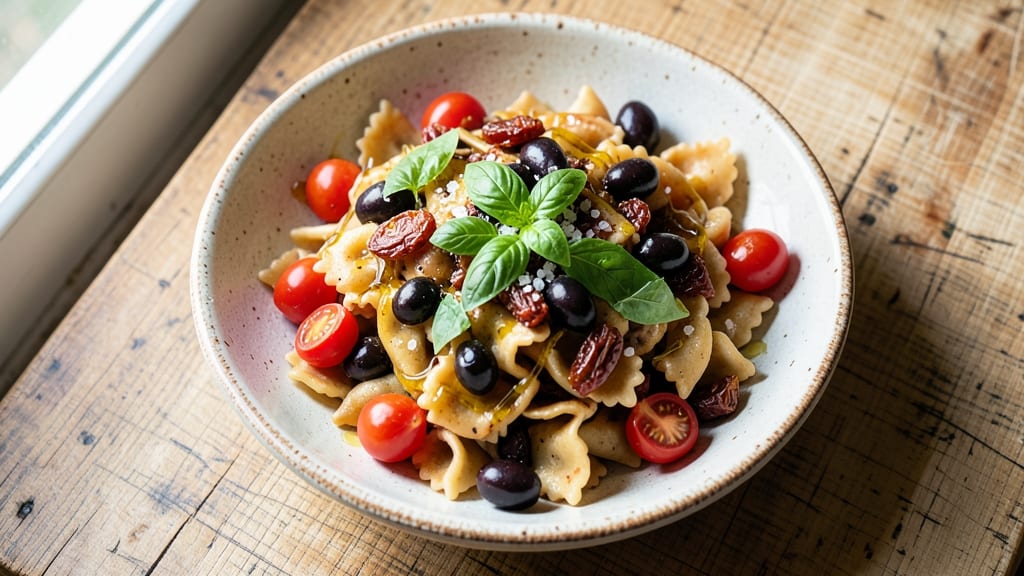 Authentic Italian Pasta Salad Recipe: Cold Pasta with Sun-Dried Tomato Zing