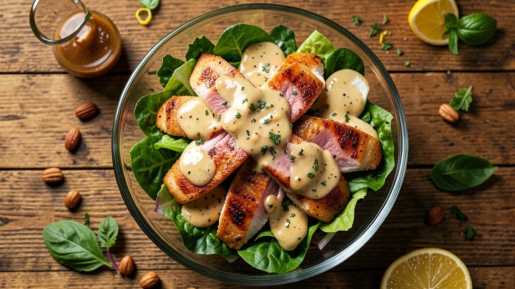 Bowtie Chicken Caesar Salad Recipe: Crispy Parmesan Crunch and Juicy Grilled Bites