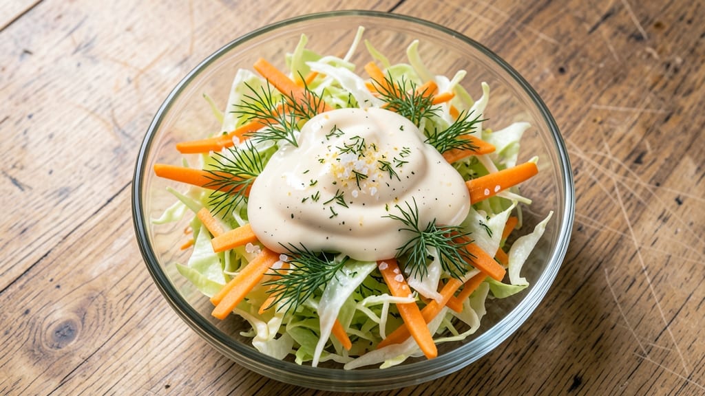 Cabbage and Carrot Salad With Mayonnaise Recipe: Classic Creamy Crunch in 10 Minutes