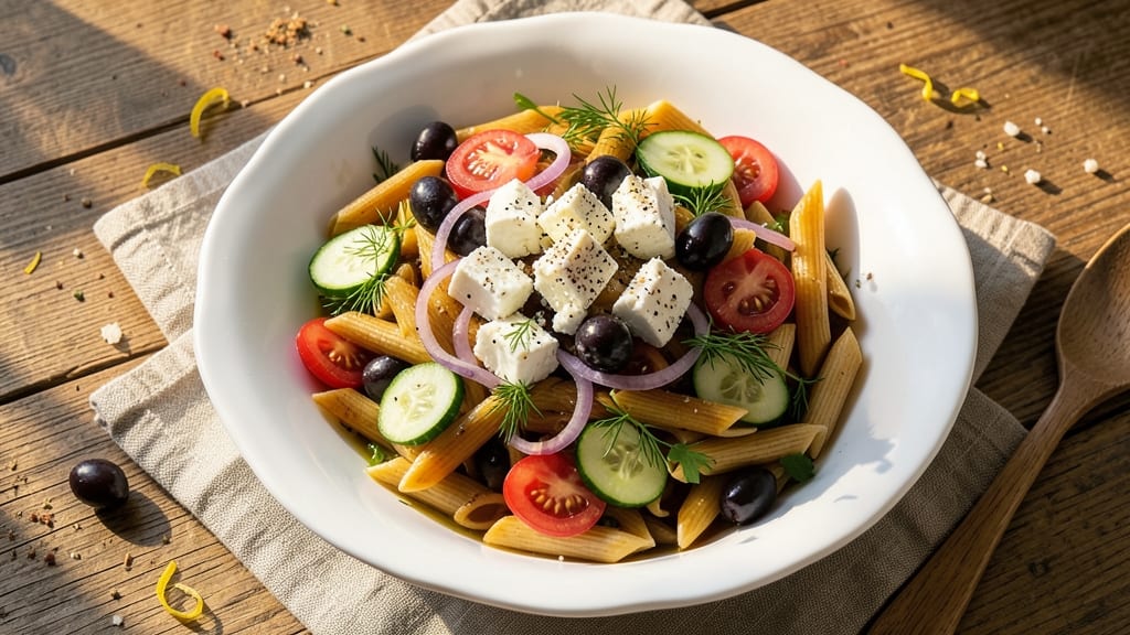 Best Greek Pasta Salad Recipe Ever: Mediterranean Crunch Meets Herby Lemon Zing