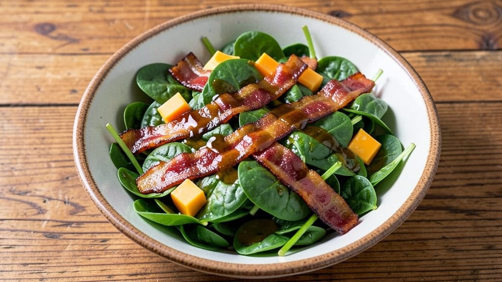 Applebee's Spinach Salad Recipe: Warm Bacon Crumbles and Sweet Honey Vinaigrette