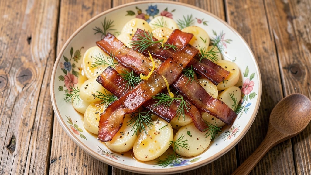 Bavarian German Potato Salad Recipe: Crispy Mustard-Dressed Potatoes With Fresh Dill