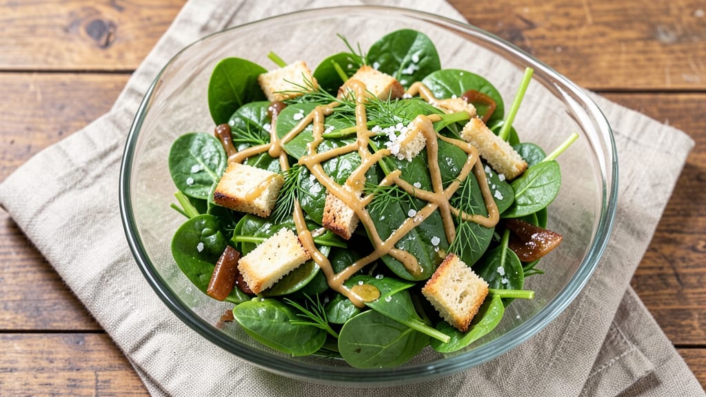 Barefoot Contessa Spinach Salad Recipe: Celery Crown Crunch With Creamy Herb Dressing