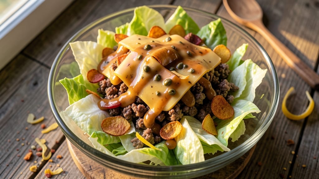 Big Mac Salad Recipe With Thousand Island Dressing: Fast-Food Favorite at Home