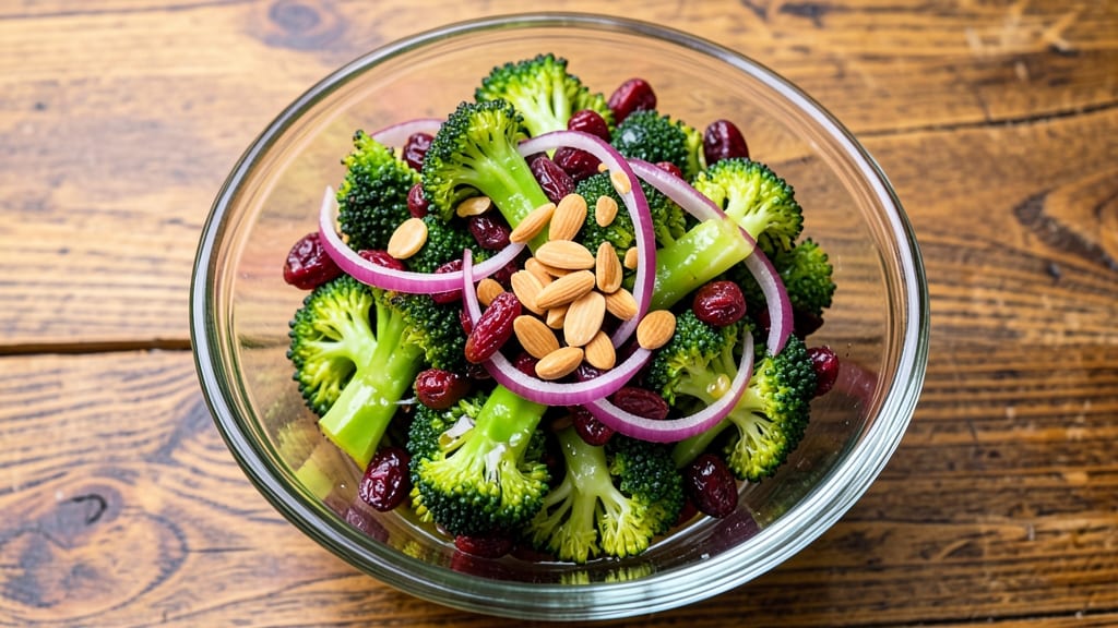 Broccoli Cranberry Almond Salad Recipe: Crunchy Sweet-Savory Winter Bite