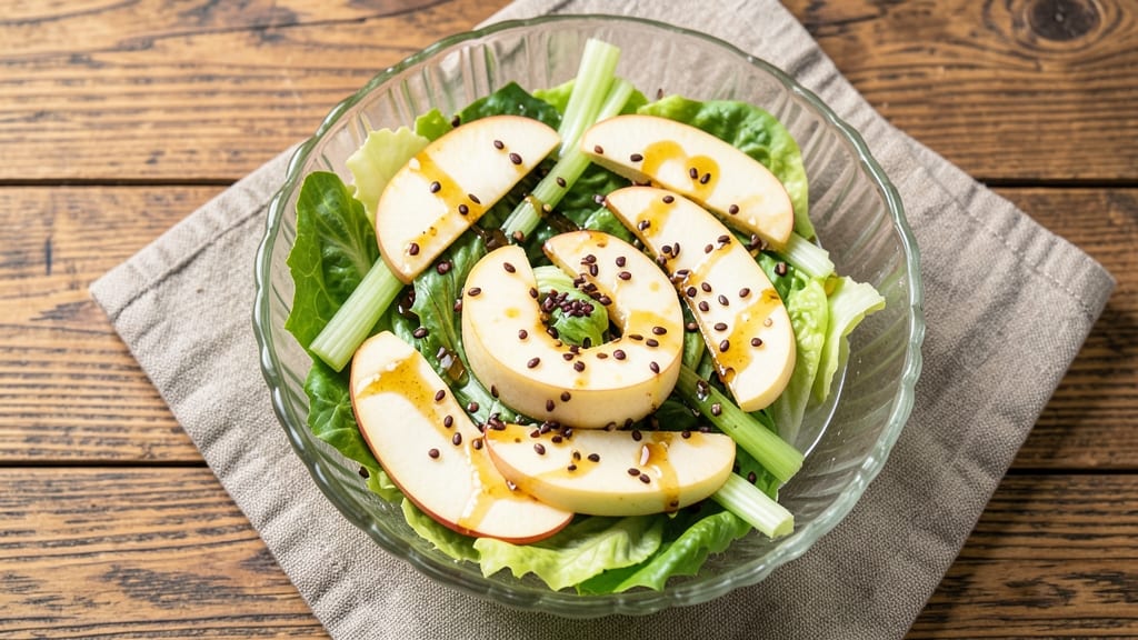 Asian Apple Salad Recipe: Crispy Celery Crowns With Sweet-Tart Vinaigrette