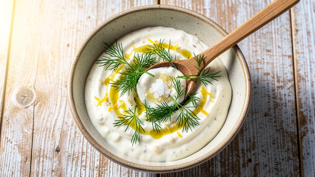 Authentic Creamy Greek Salad Dressing Recipe: Herb-Infused Yogurt Base With Lemon Zest