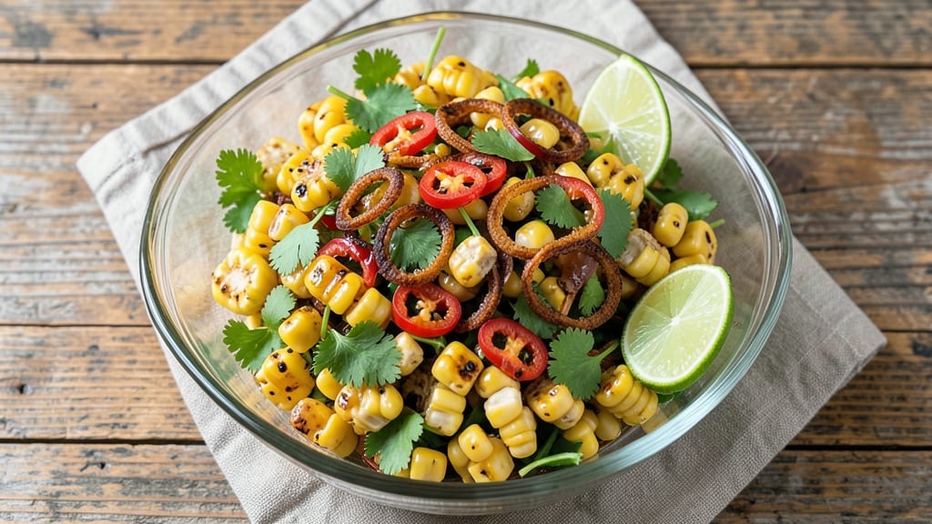 Asian Corn Salad Recipe: Sweet Chili Lime Crunch in 15 Minutes