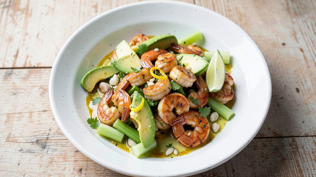 Avocado Shrimp Salad Natasha's Kitchen Recipe: Crisp Celery Crowns Meet Zesty Lime Shrimp Bliss