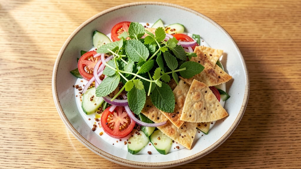 Fattoush Salad Recipe Ottolenghi: Crispy Pita and Herb-Packed Middle Eastern Magic