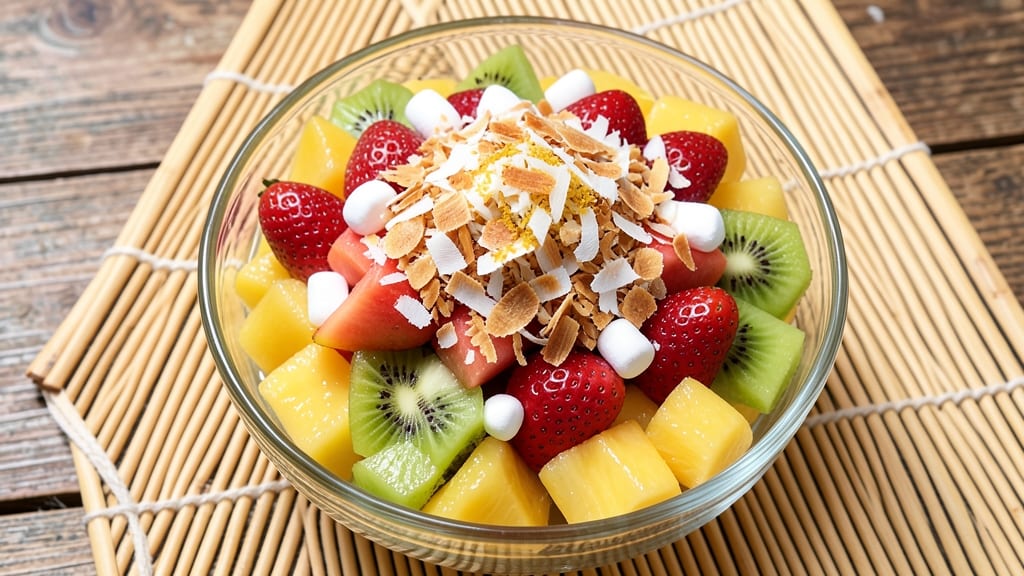 Hawaiian Fruit Salad Recipe With Marshmallows: Tropical Sweetness Meets Gooey Warmth