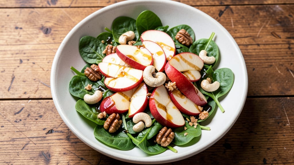 Apple Cashew Salad Recipe: Crunchy Walnut Magic with Sweet-Tart Dressing