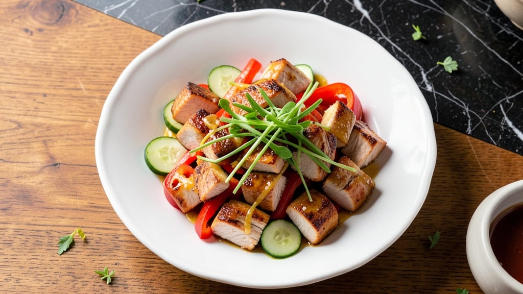 Asian Chopped Chicken Salad Recipe: Crispy Wonton Crunch Meets Sweet Chili Heat
